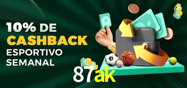 10% de bônus de cashback na 87ak